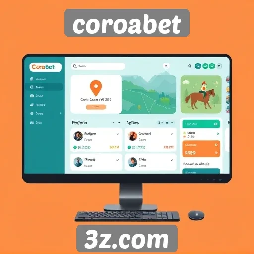 Interface do usuário do coroabet é intuitiva e moderna