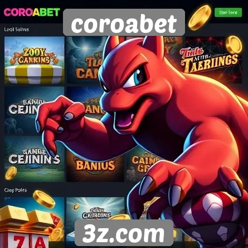 Variedade de jogos disponíveis na plataforma coroabet